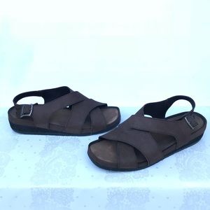 G.H.Bass&Co Brown Leather Strappy Sandals Size 7.5